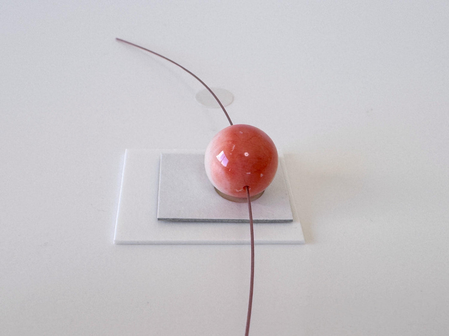 Natural Momo Coral Bead - 11.2mm Orange White Coral, Full Hole Drilled Round Gemstone