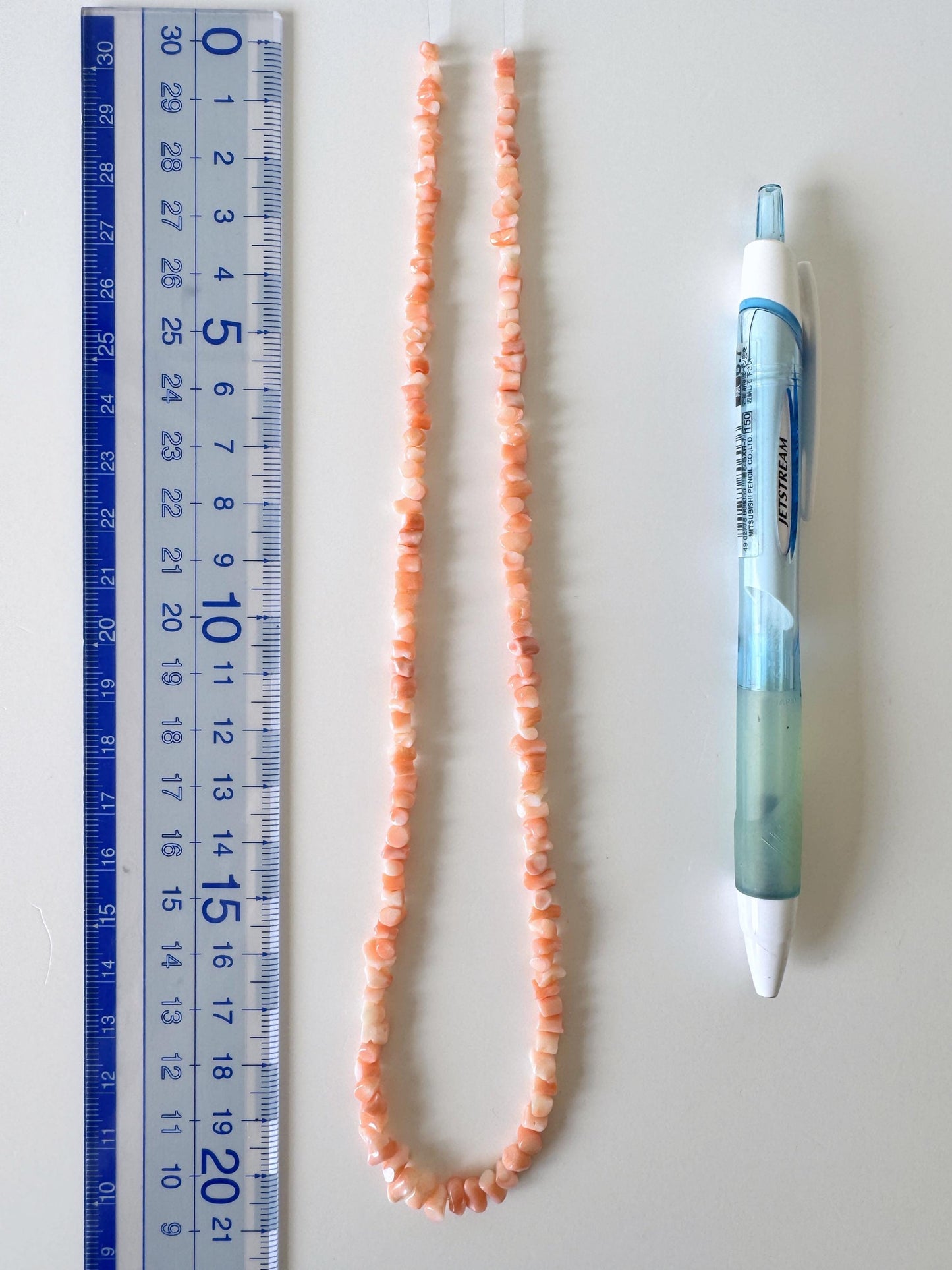Natural Coral Strand - Pink/Orange Deep Sea Branch - Genuine Coral Beads, 15.7 Inch Length, Jewelry Making Supplies