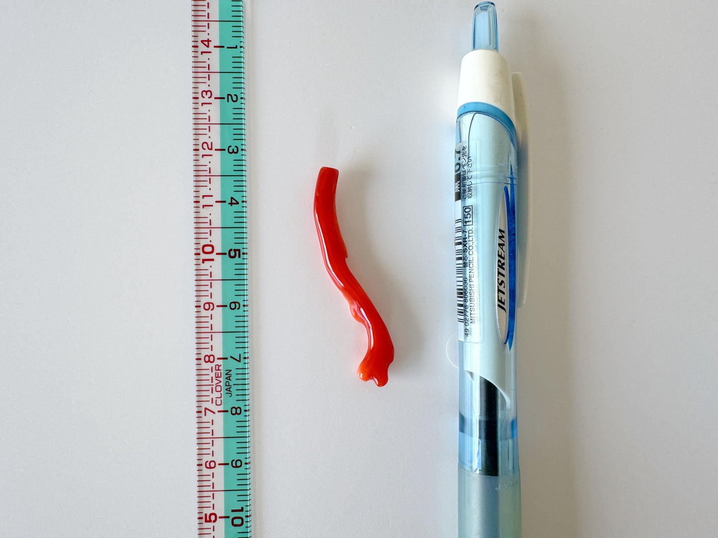 Japanese red(Aka) coral branch, 43mm, side full hole, natural red color coral for jewelry making