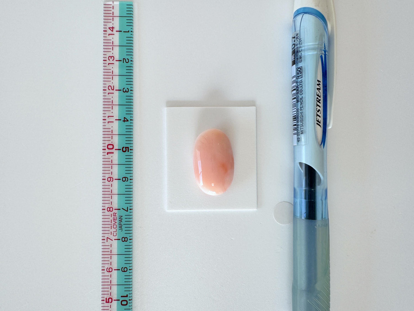 Natural Deep Sea Coral Cabochon, Pink/Orange Oval, 22x13.4mm