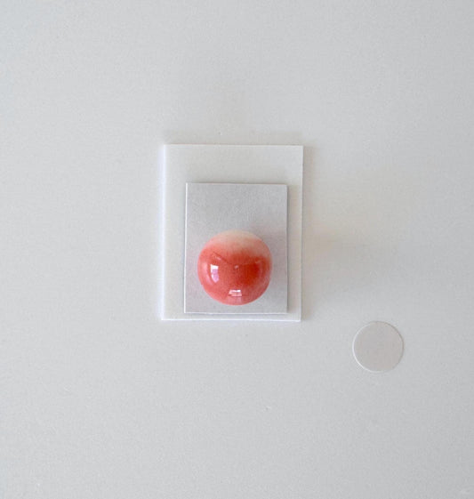 Natural Momo Coral Bead - 11.2mm Orange White Coral, Full Hole Drilled Round Gemstone