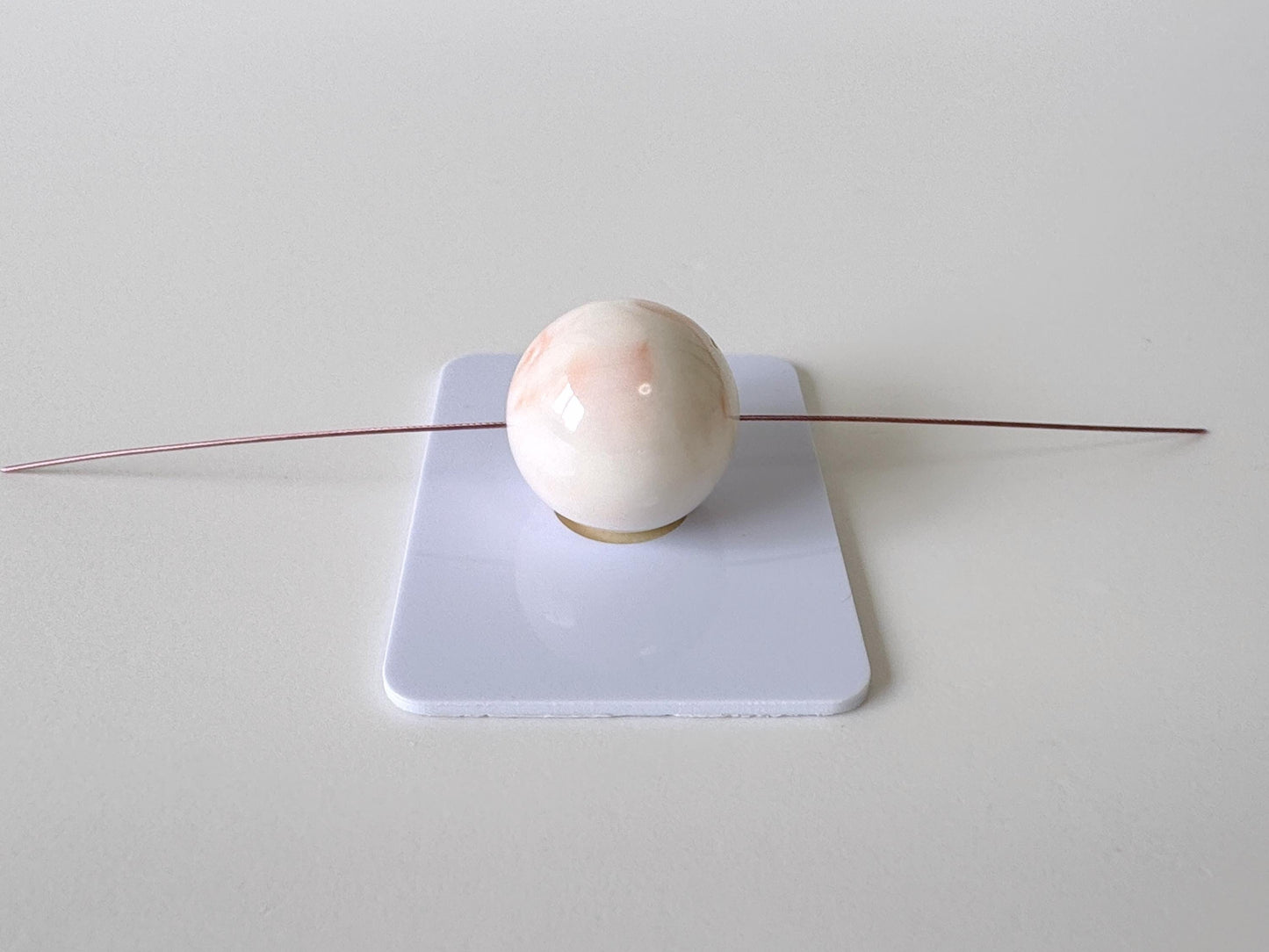 16.2mm Natural Deep Sea Coral Round Loose, Full-Hole, White/Pink/Orange Coral, For Jewelry Making, Natural Color