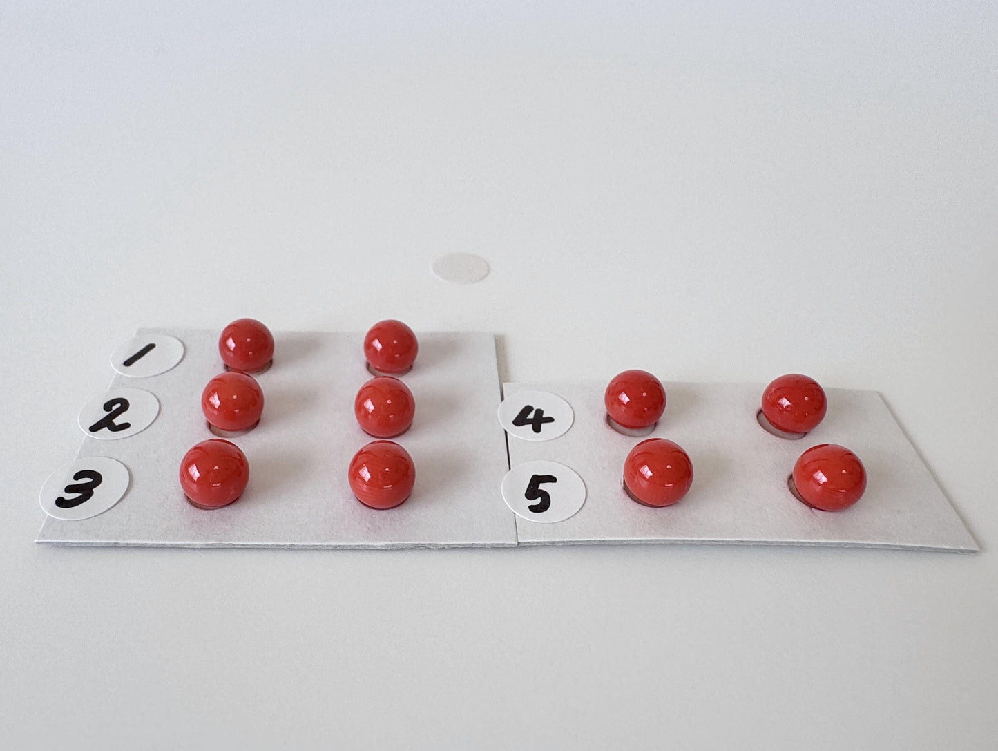 Natural Mediterranean Red Coral Round Loose 6-6.3mm with half-drilled hole, for Jewelry Making, Natural Color, Price per Pair