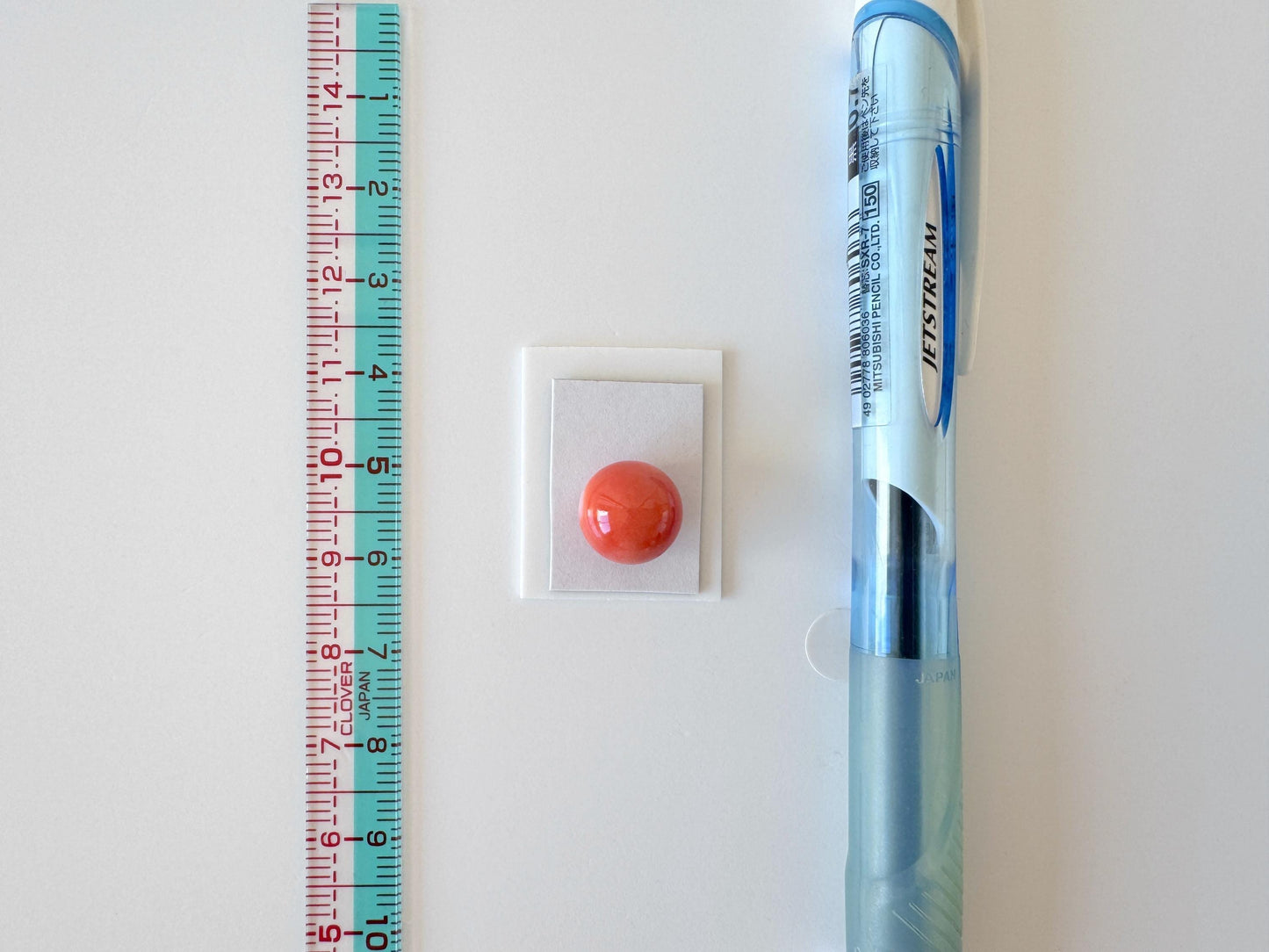 Natural Momo Coral Bead – 10.6mm Orange Round Gemstone | Half Drilled Jewelry Supplies