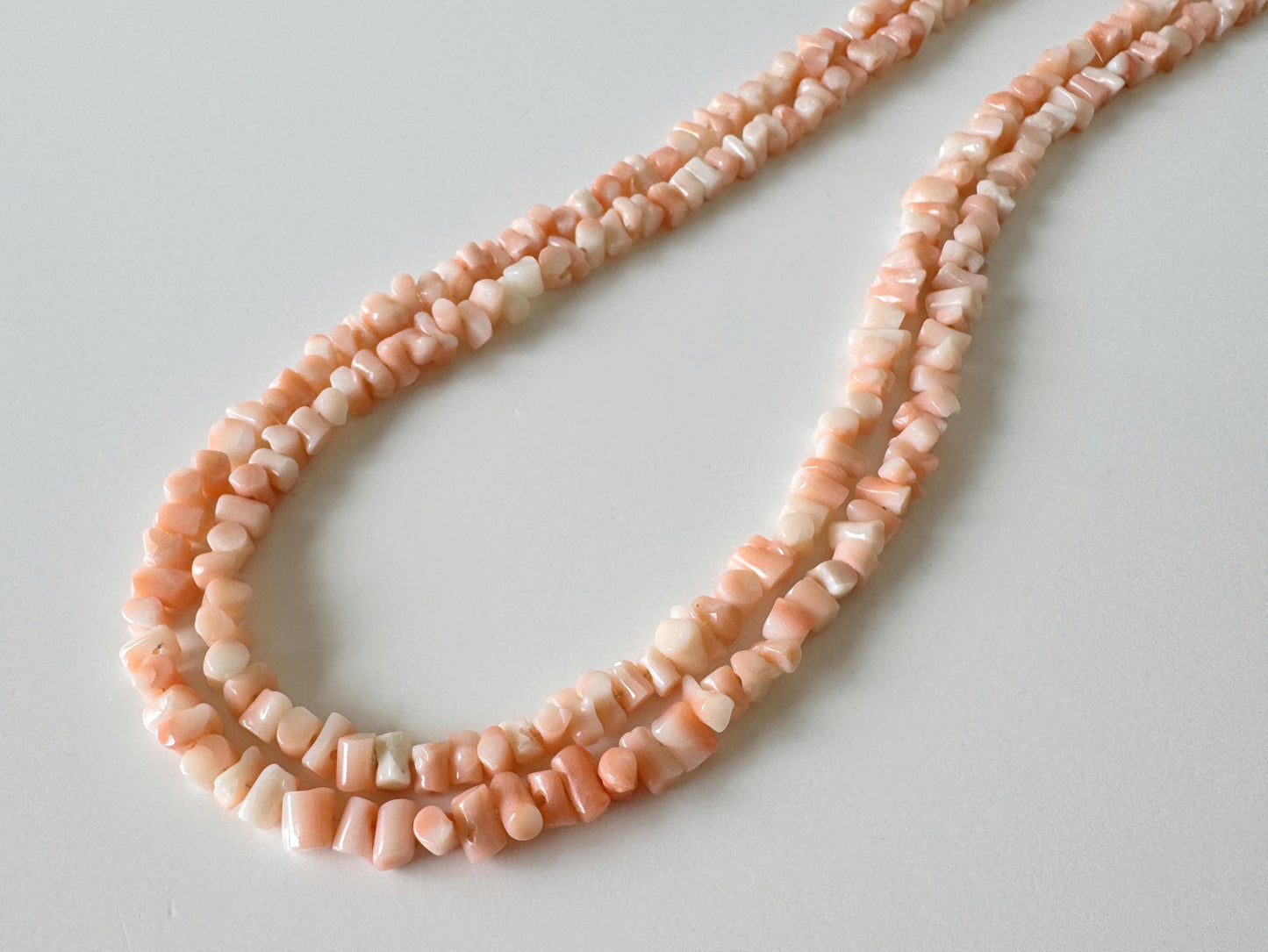 Natural Coral Strand - Pink Deep Sea Branch - Genuine Coral Beads, 15.7 Inch Length, Jewelry Making Supplies