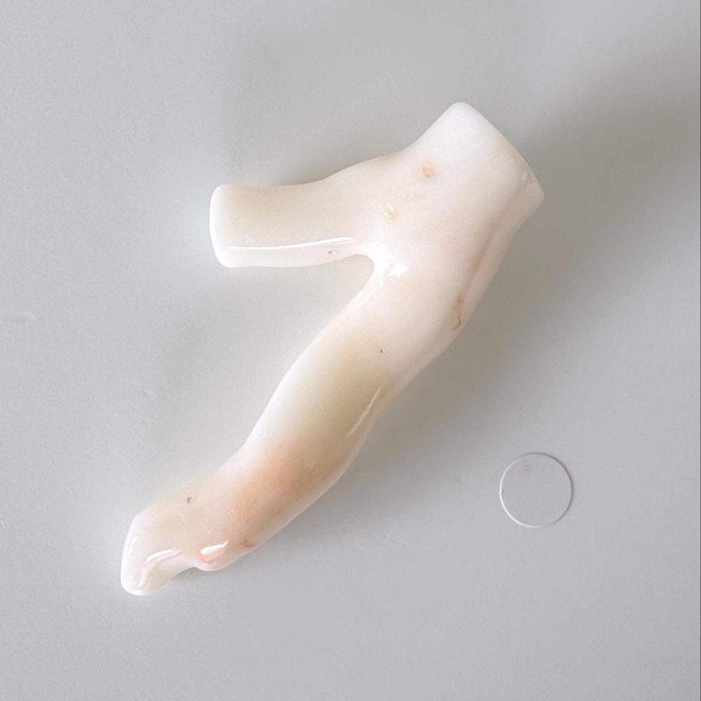 Natural White Coral branch loose, 60mm, Precious White Color (Orange spots) Coral Branch, Hole on top, Genuine Coral for jewelry making