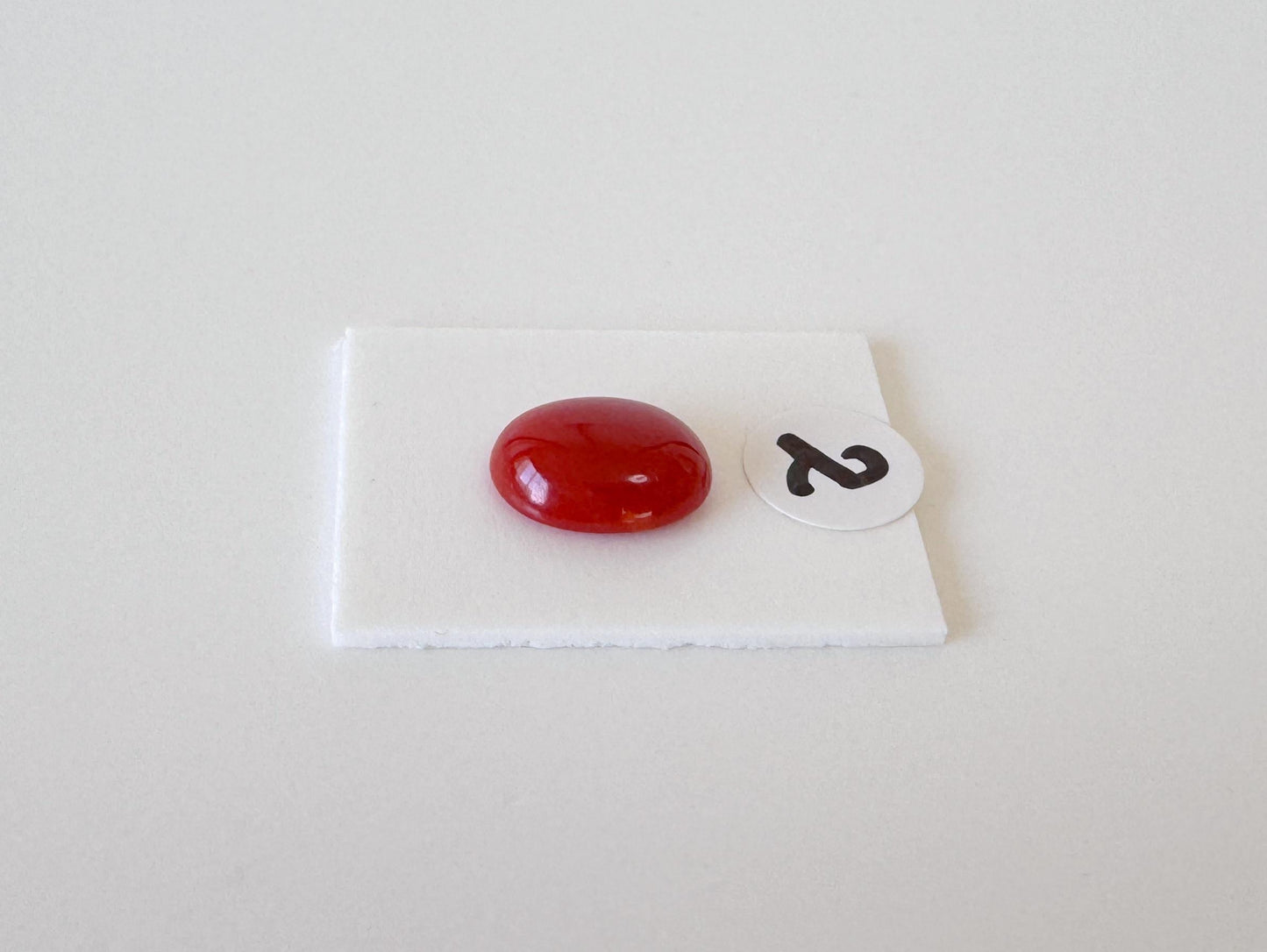 Japanese Red Coral Cabochon Oval Gemstone, Oxblood Hue (9.1x7.2mm, 9.4x7.5mm, Natural Loose Stone, Jewelry Supplies)