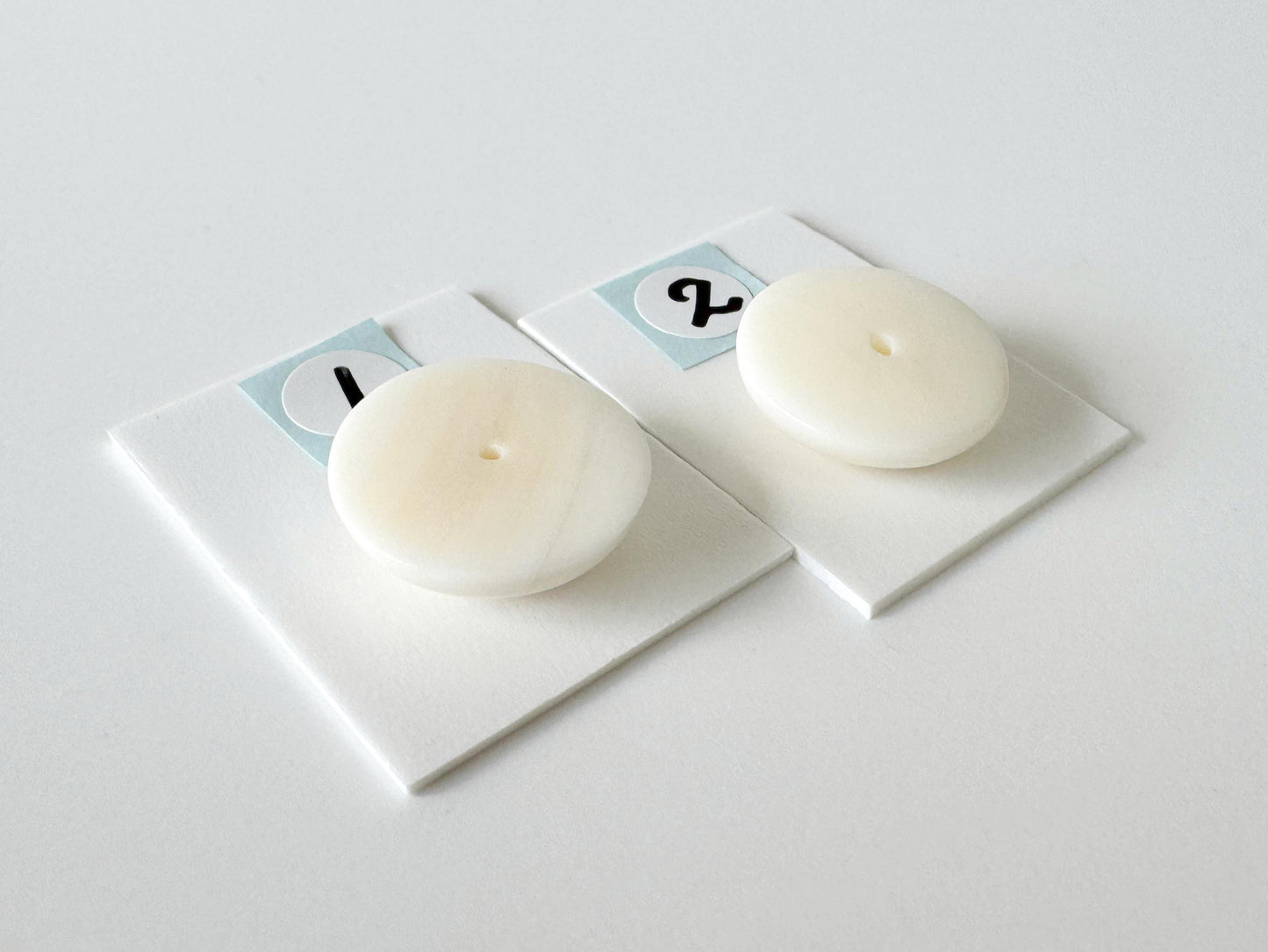 Natural White Coral Round Cabochon Jewelry Supply, 16mm Natural Coral (Half Drilled Hole, Real Gemstone)