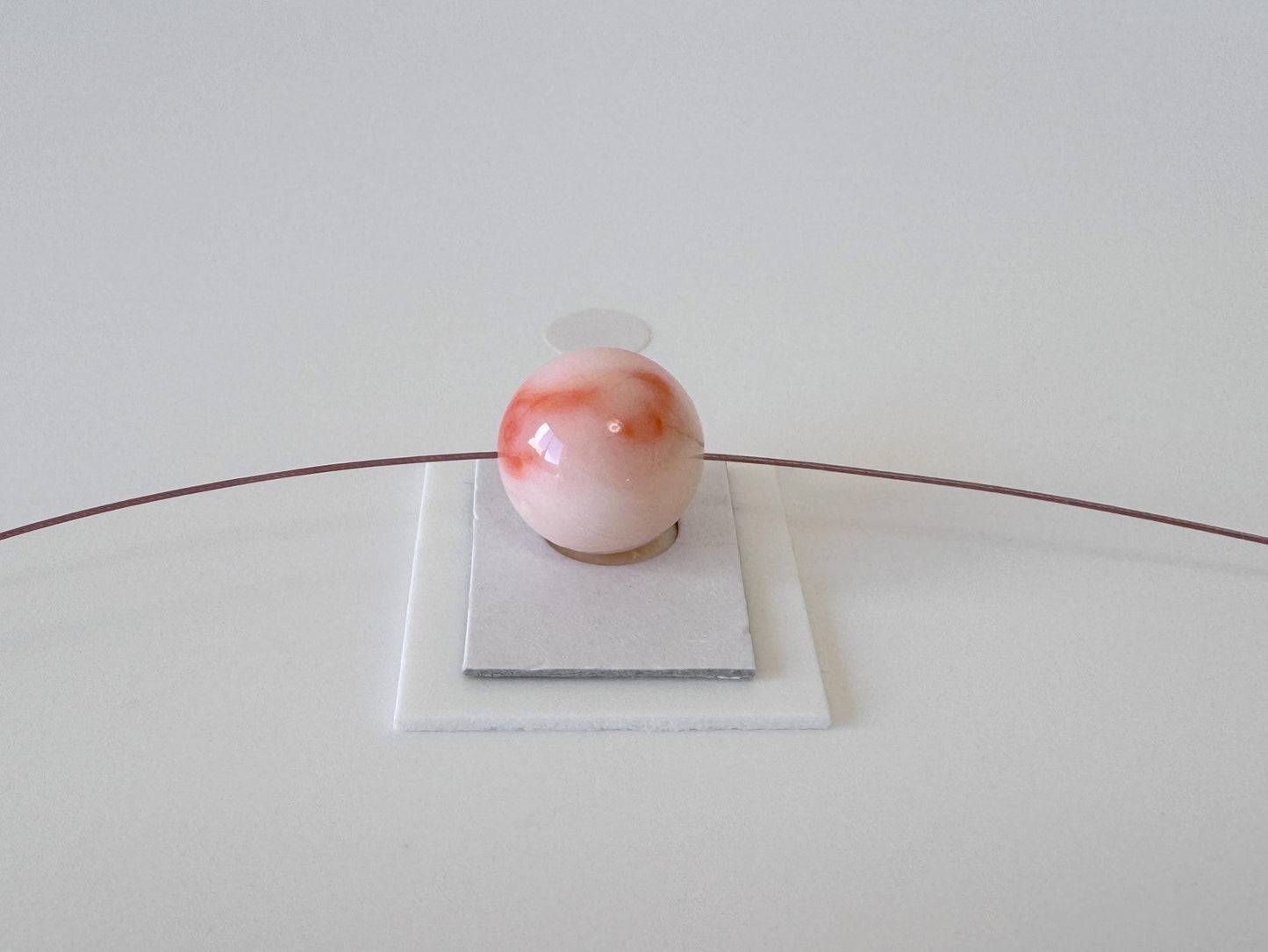 Deep Sea Coral Beads – 11.9mm Natural Pink Orange Round Coral Gemstones for Jewelry Making, Full Hole