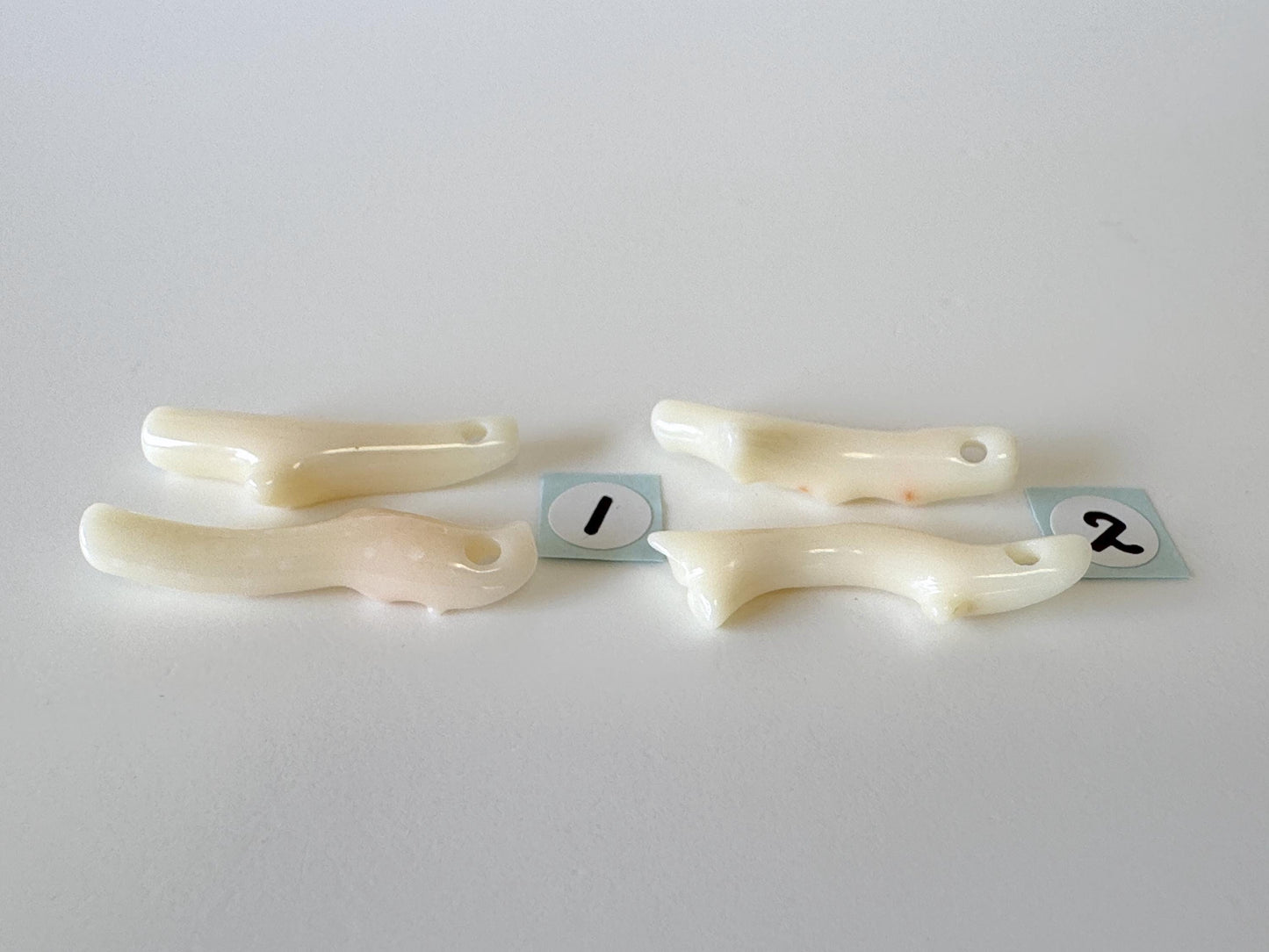 Value-priced Natural White Coral Branch Loose, Set of 2 pieces, Natural Color Deep Sea Midway Coral Branch