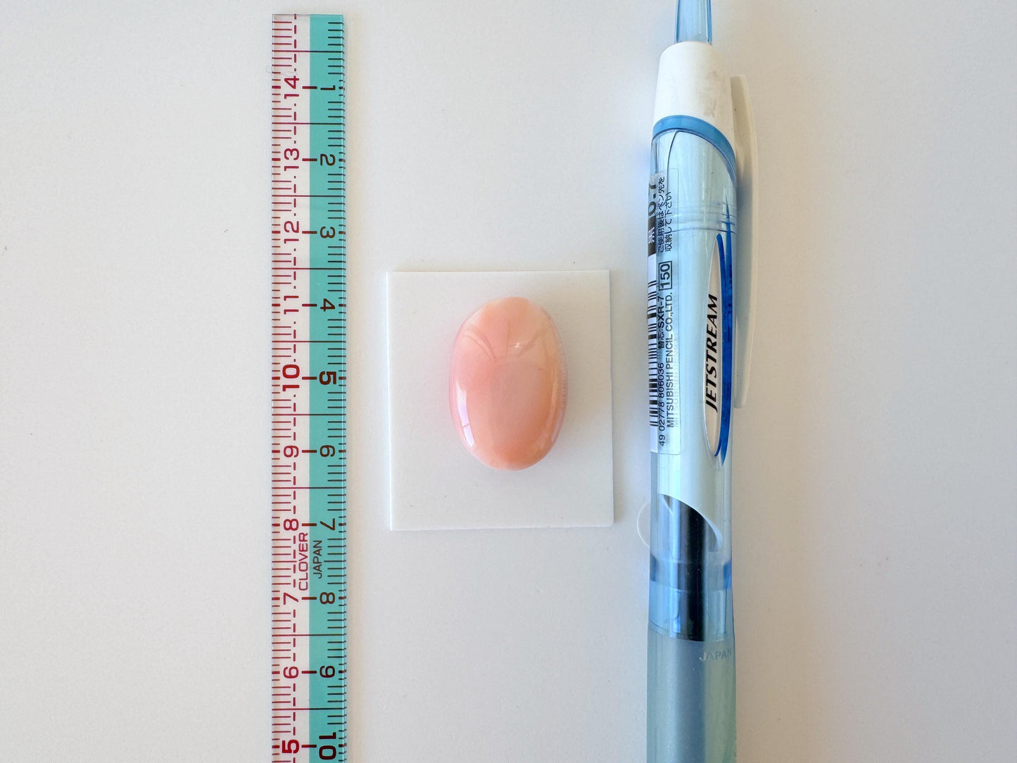 Natural Deep Sea Coral Cabochon, Pink/White/Orange Oval, 22.5x15.5mm