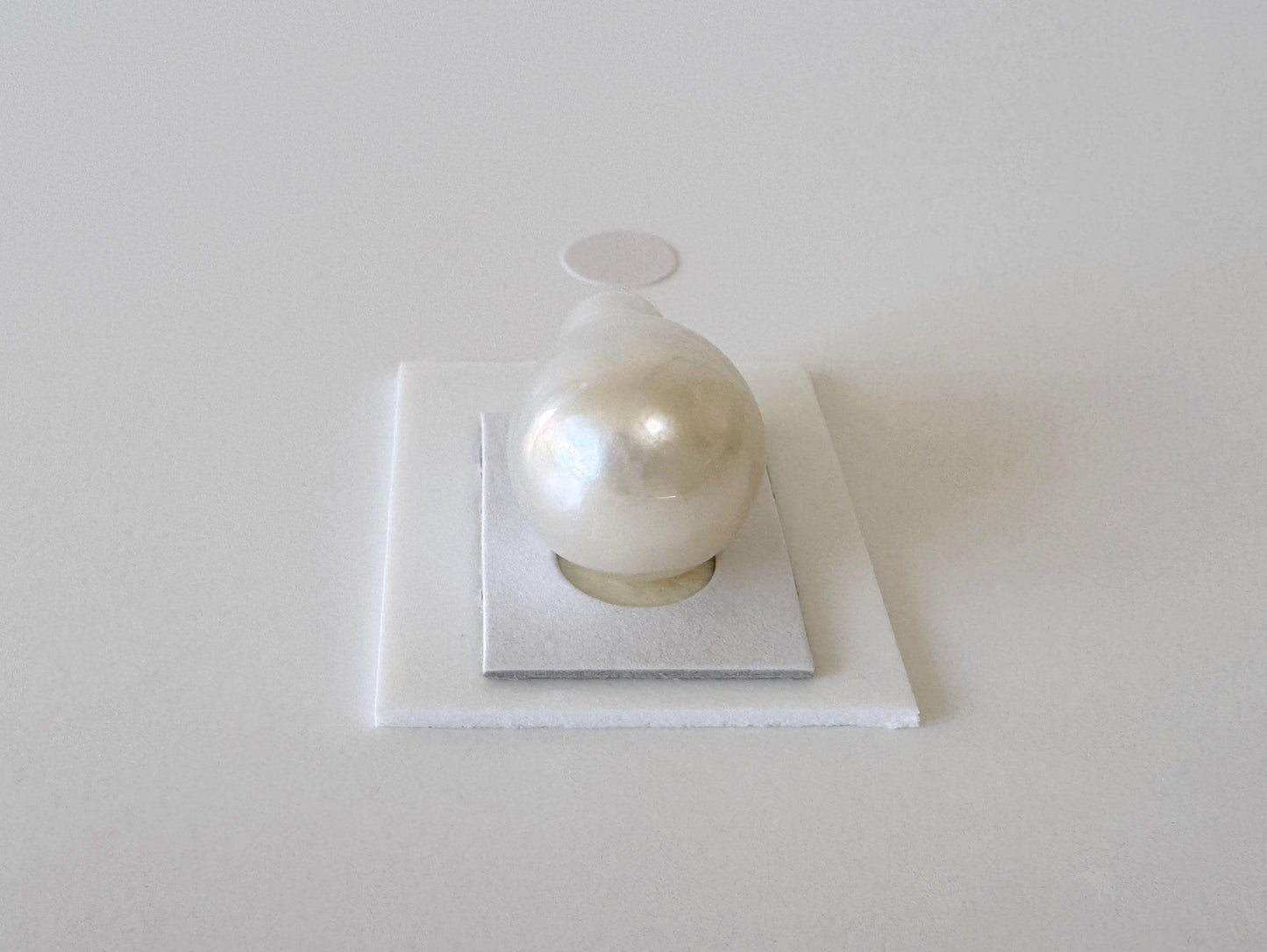 South sea pearl 19x12.6mm, Natural White Color, Half-Drilled Pear shape loose, unused vintage, Salt water pearl
