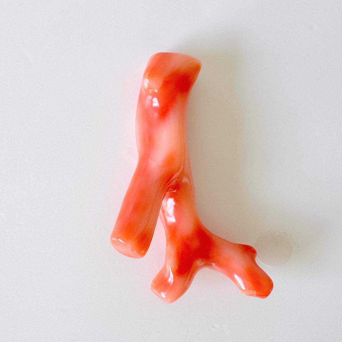 Natural Coral Branch, Pink Orange Deep Sea Coral | 52Mm Top Hole Jewelry Supply