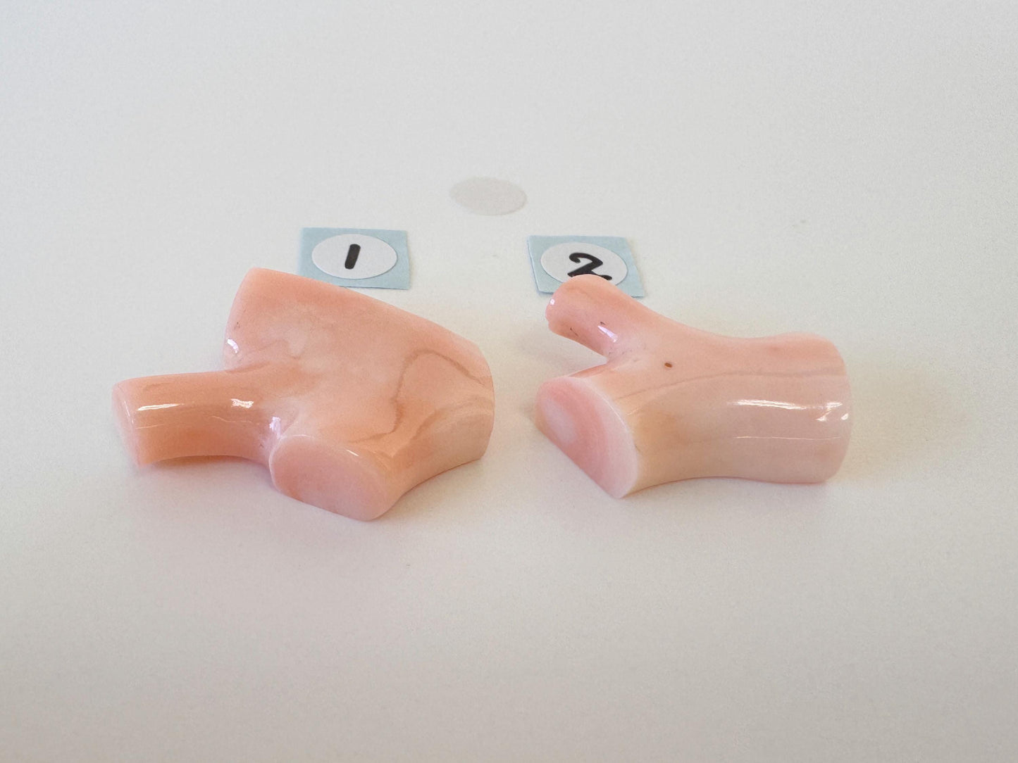 Pink Coral Branch: 22-28mm Precious Deep Sea Coral Jewelry Finding, Hole on Top