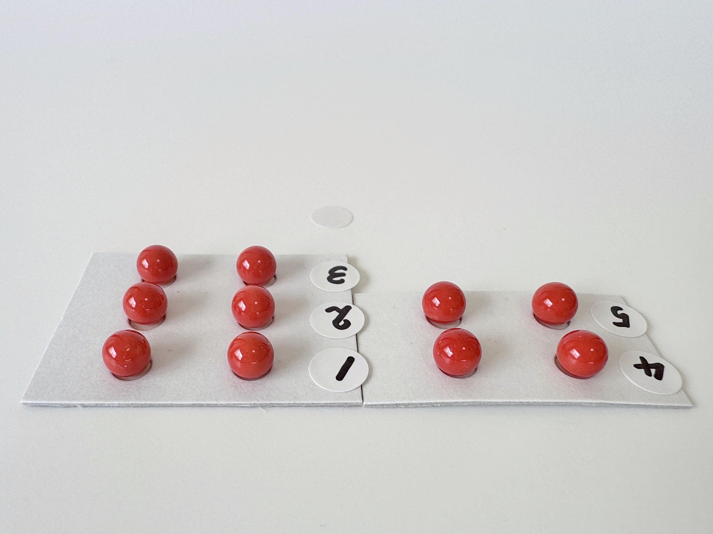 Natural Mediterranean Red Coral Round Loose 6-6.3mm with half-drilled hole, for Jewelry Making, Natural Color, Price per Pair