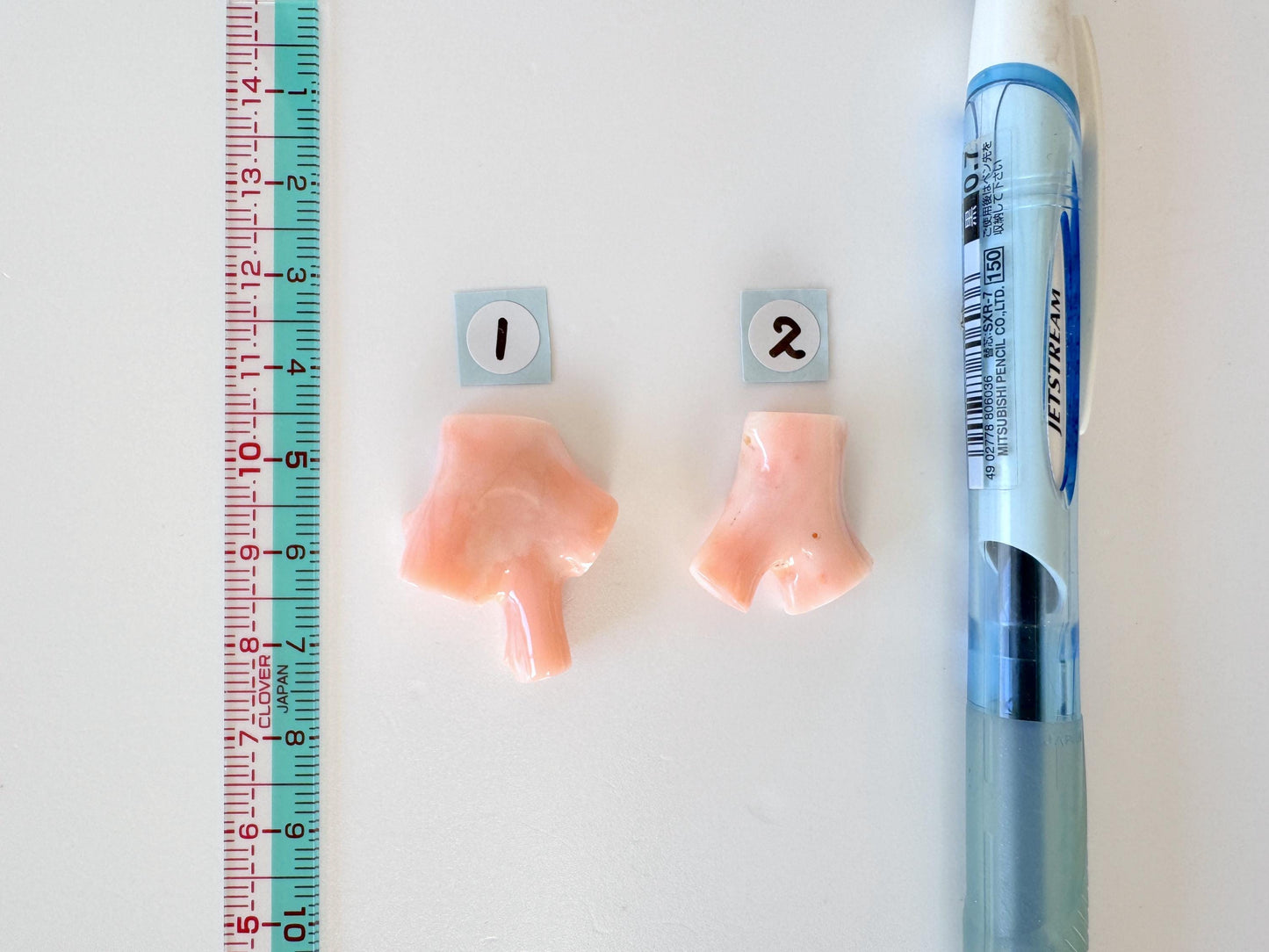 Pink Coral Branch: 22-28mm Precious Deep Sea Coral Jewelry Finding, Hole on Top