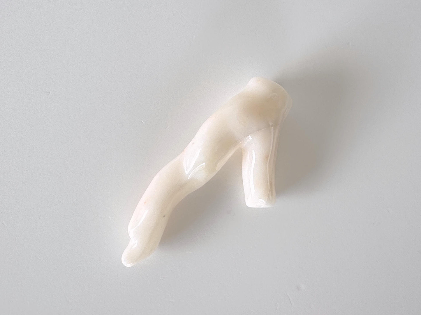 Natural White Coral branch loose, 60mm, Precious White Color (Orange spots) Coral Branch, Hole on top, Genuine Coral for jewelry making