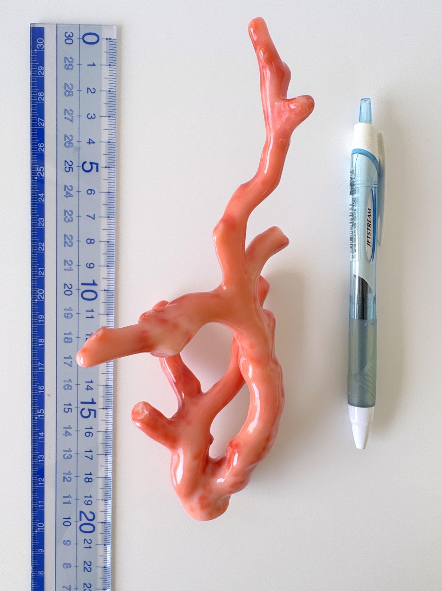 17.5ｘ7cm Natural Deep Sea Coral Branch Loose, Genuine Natural Color Orange/Pink Color Coral Branch, No Drilled Hole, For Display