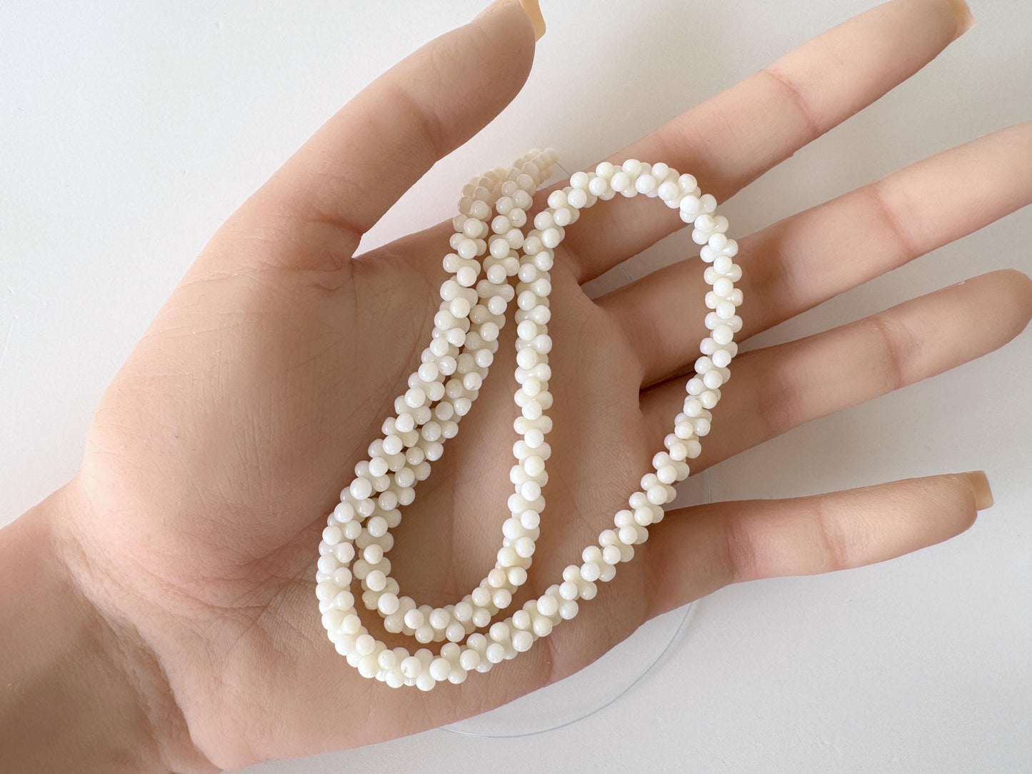 Natural white bamboo coral 5.5x3mm peanut shape beads strands, 15.7inches, 40cm, white sea bamboo, natural white coral, price per strand