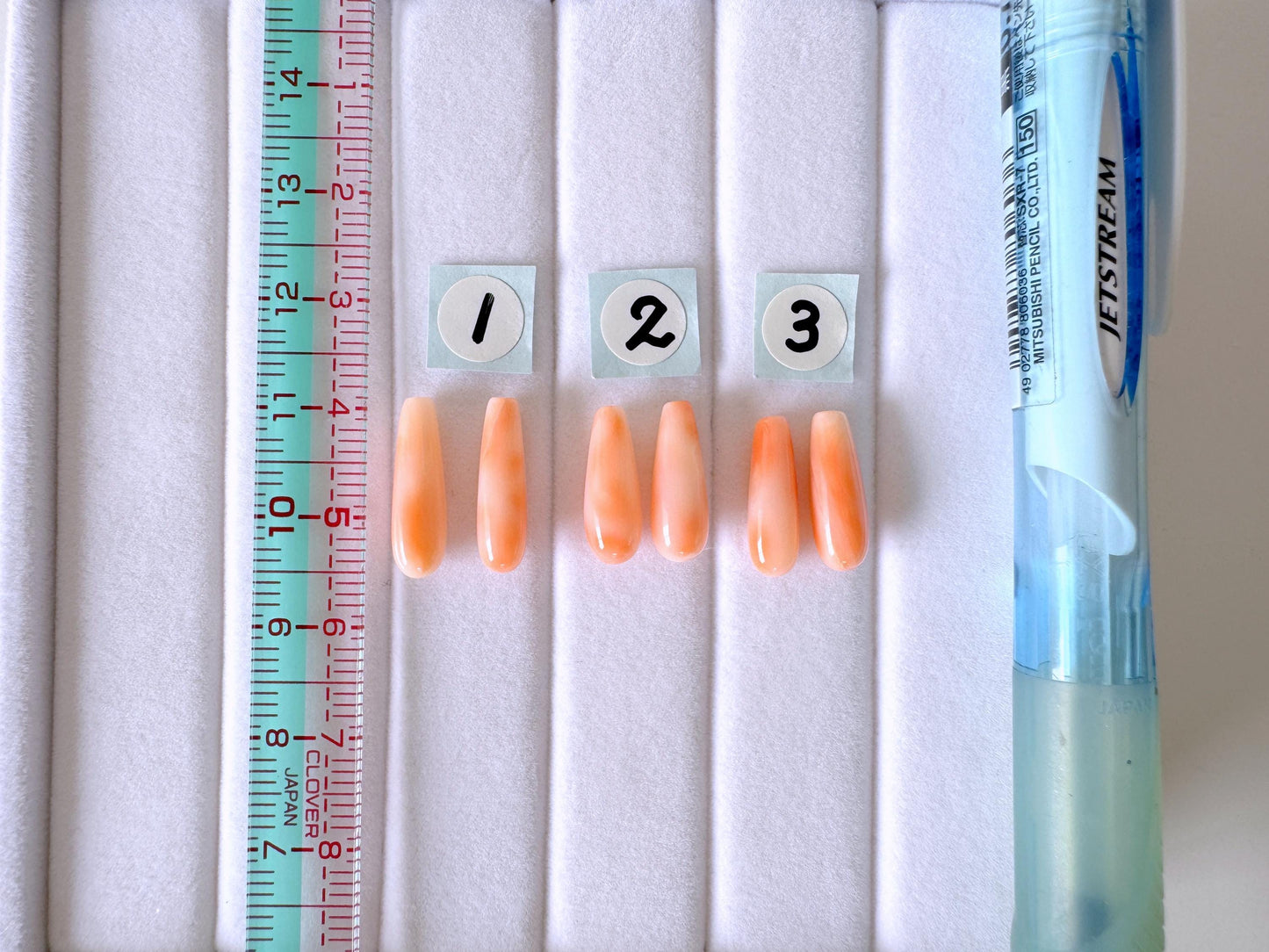 Deep Sea Coral Drop Loose Natural Gemstones, Pink Orange Teardrop (13.5-16mm, Drilled Hole, Pair for Earrings)