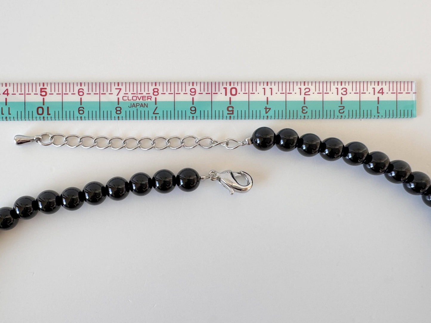 Onyx, Sponge Coral Necklace, Brass Hook & Adjuster