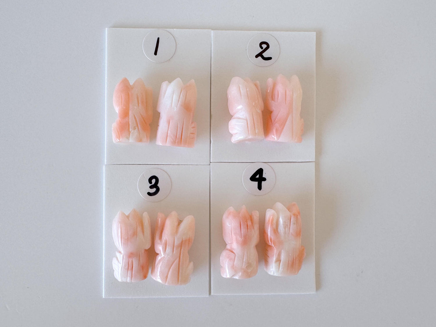 Manekineko Coral Cat Pink Deep Sea Coral Carving – Lucky Money & Customer Charm Set