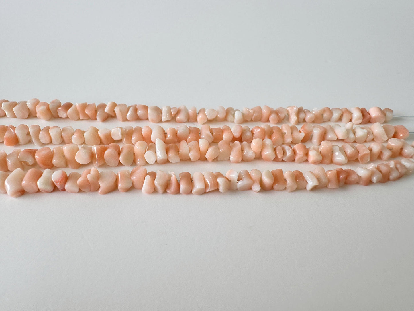 Natural Coral Strand - Pink Deep Sea Branch - Genuine Coral Beads, 15.7 Inch Length, Jewelry Making Supplies