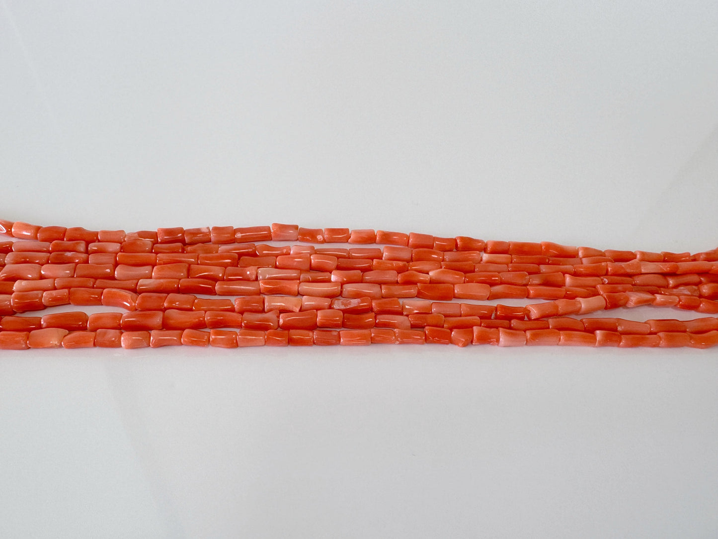 Natural Deep Sea Coral tube shape strands ,15.7",40cm, Orange/pink coral tube (cylinder) shape strands for jewelry making, Price per strand