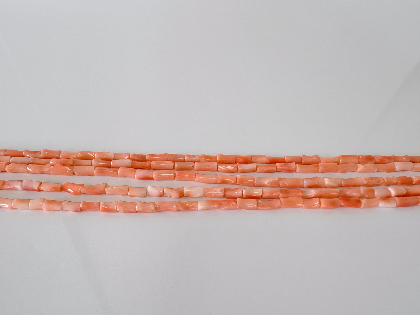 Natural Deep Sea Coral tube shape strands ,15.7",40cm, Pink/orange coral tube (cylinder) shape strands for jewelry making, Price per strand