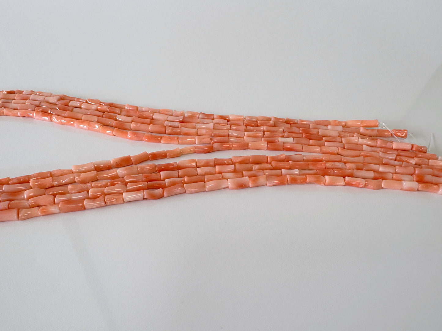 Natural Deep Sea Coral tube shape strands ,15.7",40cm, Pink/orange coral tube (cylinder) shape strands for jewelry making, Price per strand