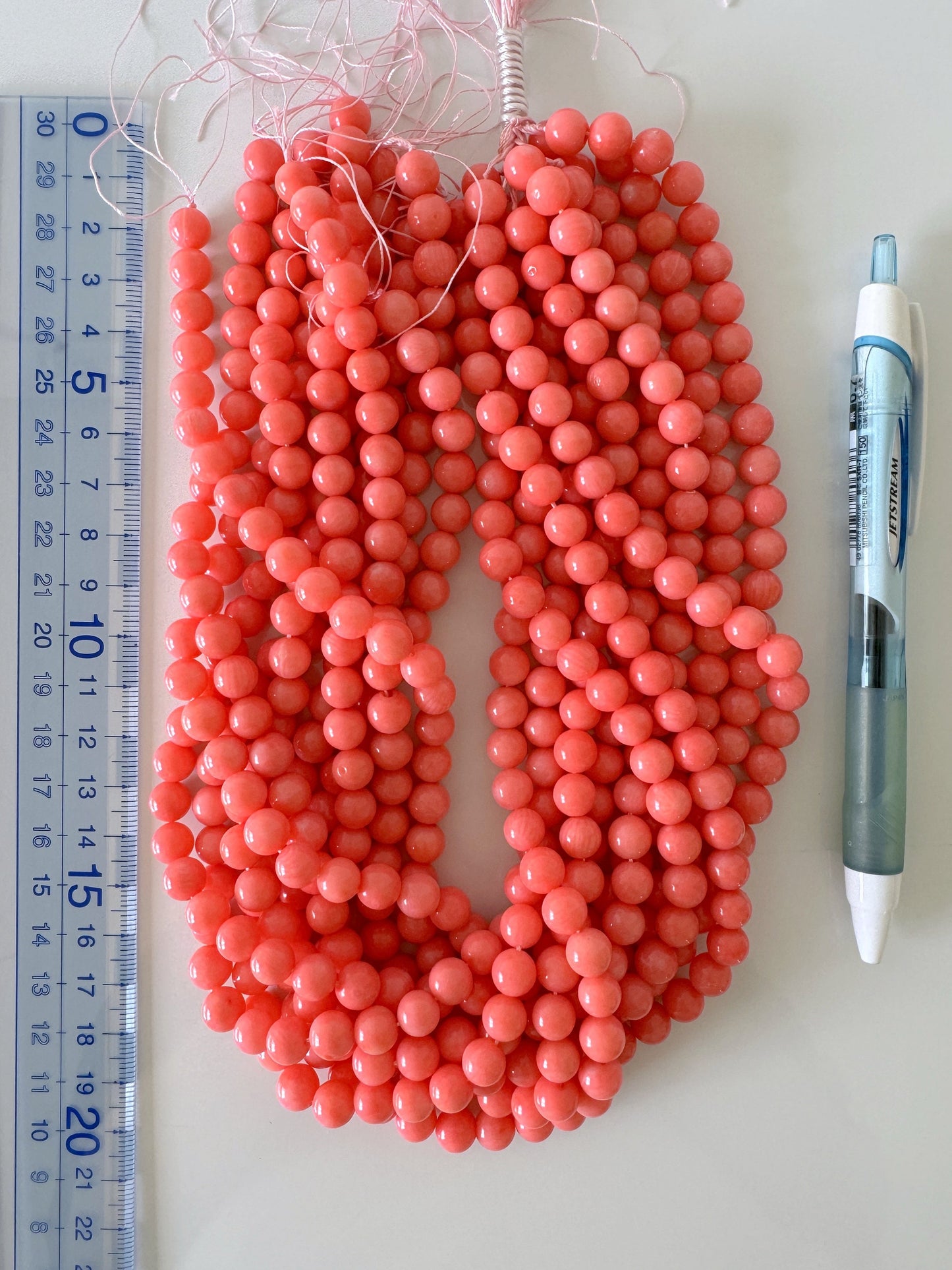 Pink bamboo coral 8-8.5mm round beads strands, 15.7inches,40cm, pink sea bamboo, price per strand, (colored)