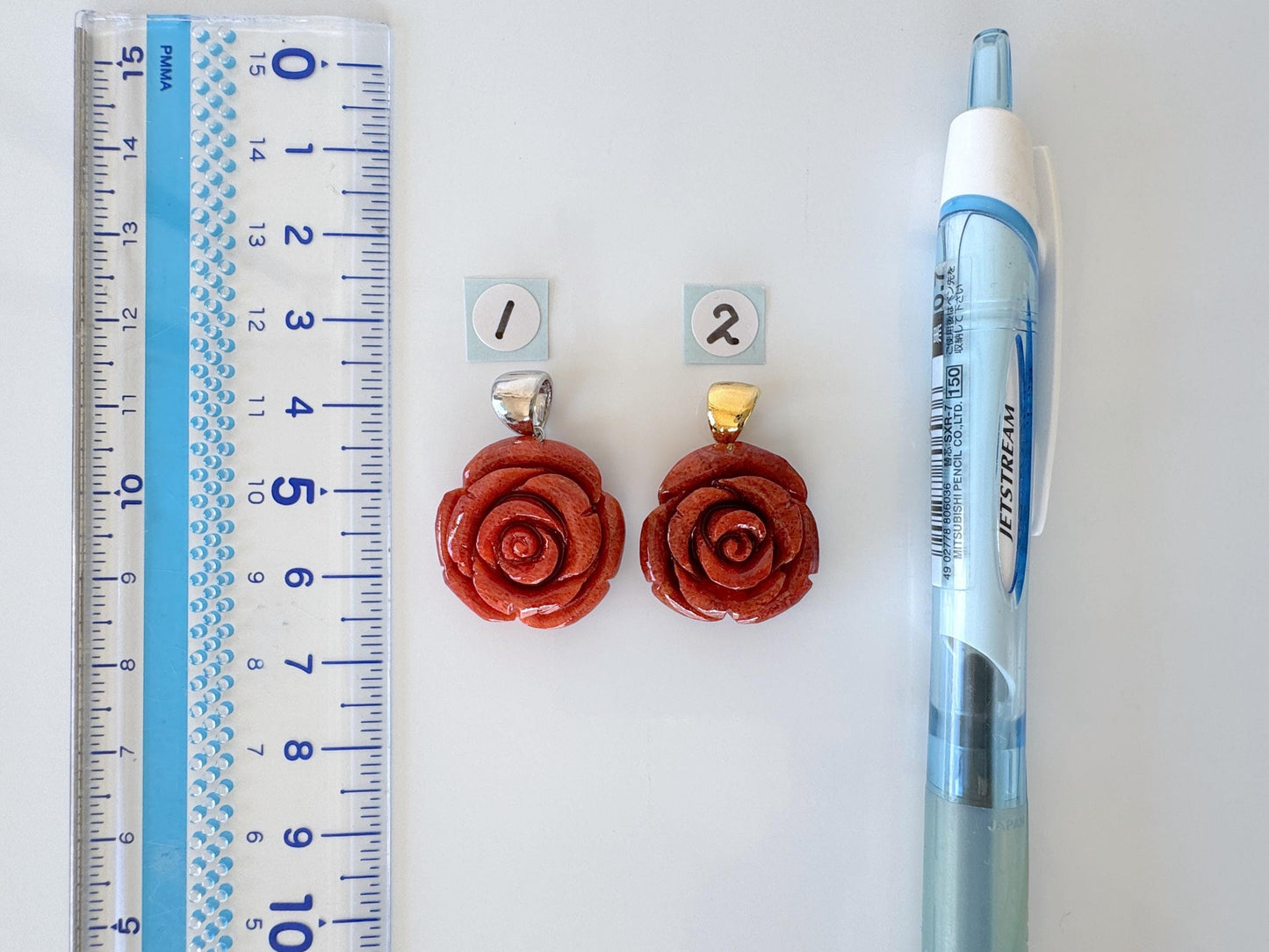 Natural sponge coral  rose pendant 20mm, coral rose pendant, price per piece