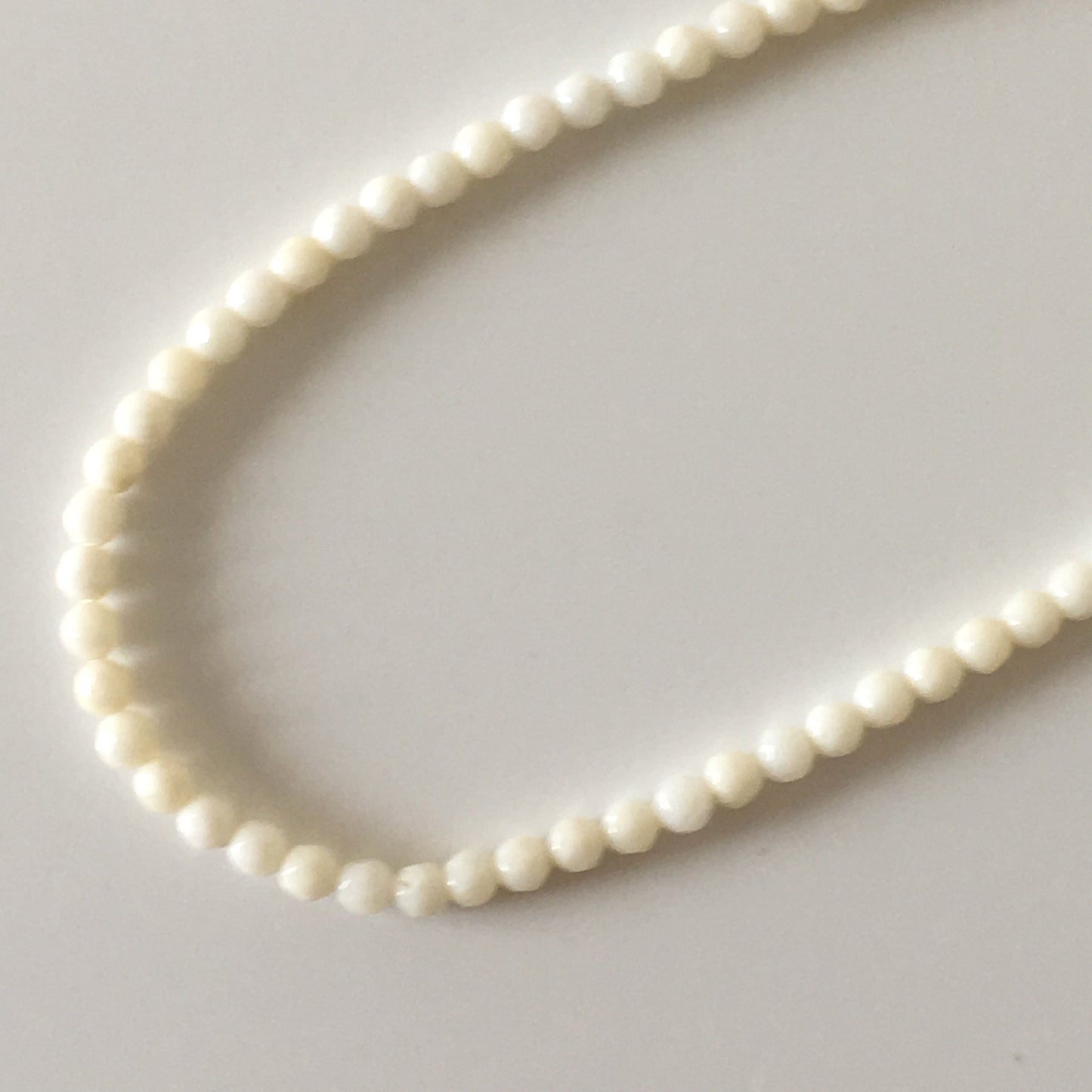 Natural white bamboo coral 4mm faceted beads, cut beads strands, 15.3inches,39cm, white sea bamboo, natural white coral, price per strand