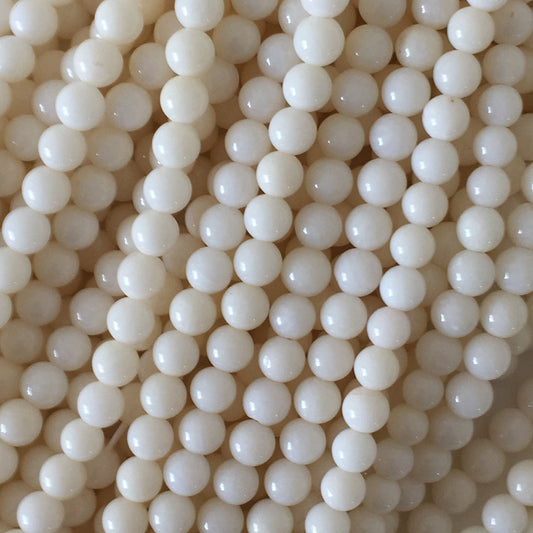 Natural white bamboo coral 4.5mm Round Beads strands, 15.7inches,40cm, white sea bamboo, natural white coral, Good quality, price per strand