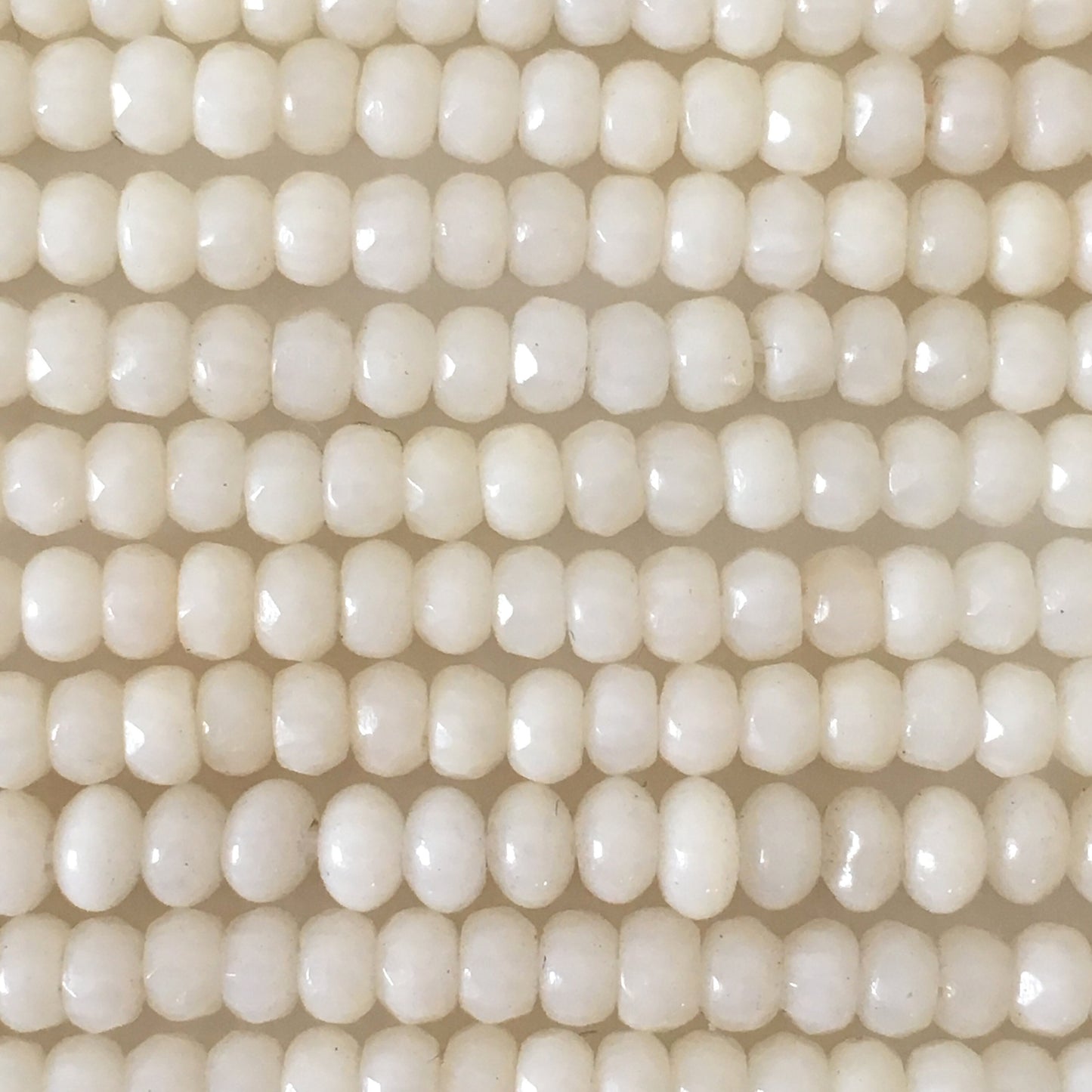 Natural white bamboo coral 3mm faceted abacus, rondelle, disc beads strands, 15.3inches,39cm, white sea bamboo, natural white coral