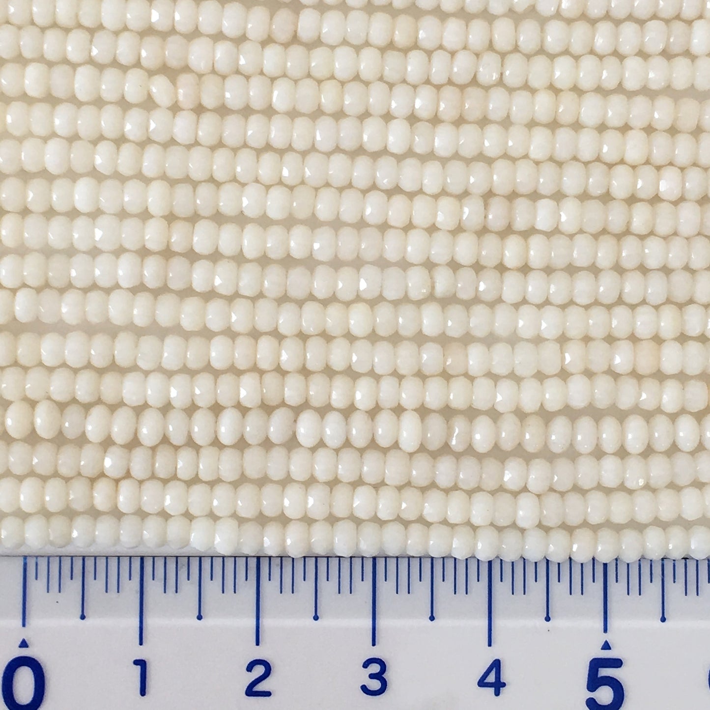 Natural white bamboo coral 3mm faceted abacus, rondelle, disc beads strands, 15.3inches,39cm, white sea bamboo, natural white coral