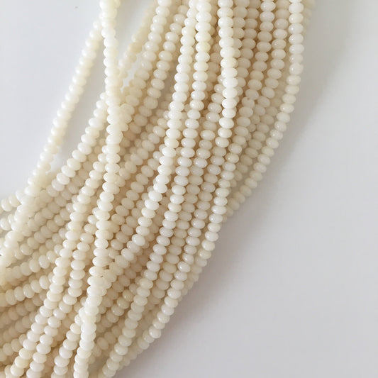 Natural white Bamboo coral 3mm abacus, rondelle, disc beads strands, 15.7inches,40cm, white sea bamboo, natural white coral, price per strand