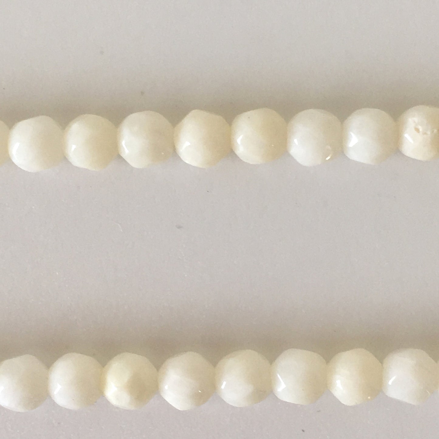 Natural white bamboo coral 4mm faceted beads, cut beads strands, 15.3inches,39cm, white sea bamboo, natural white coral, price per strand