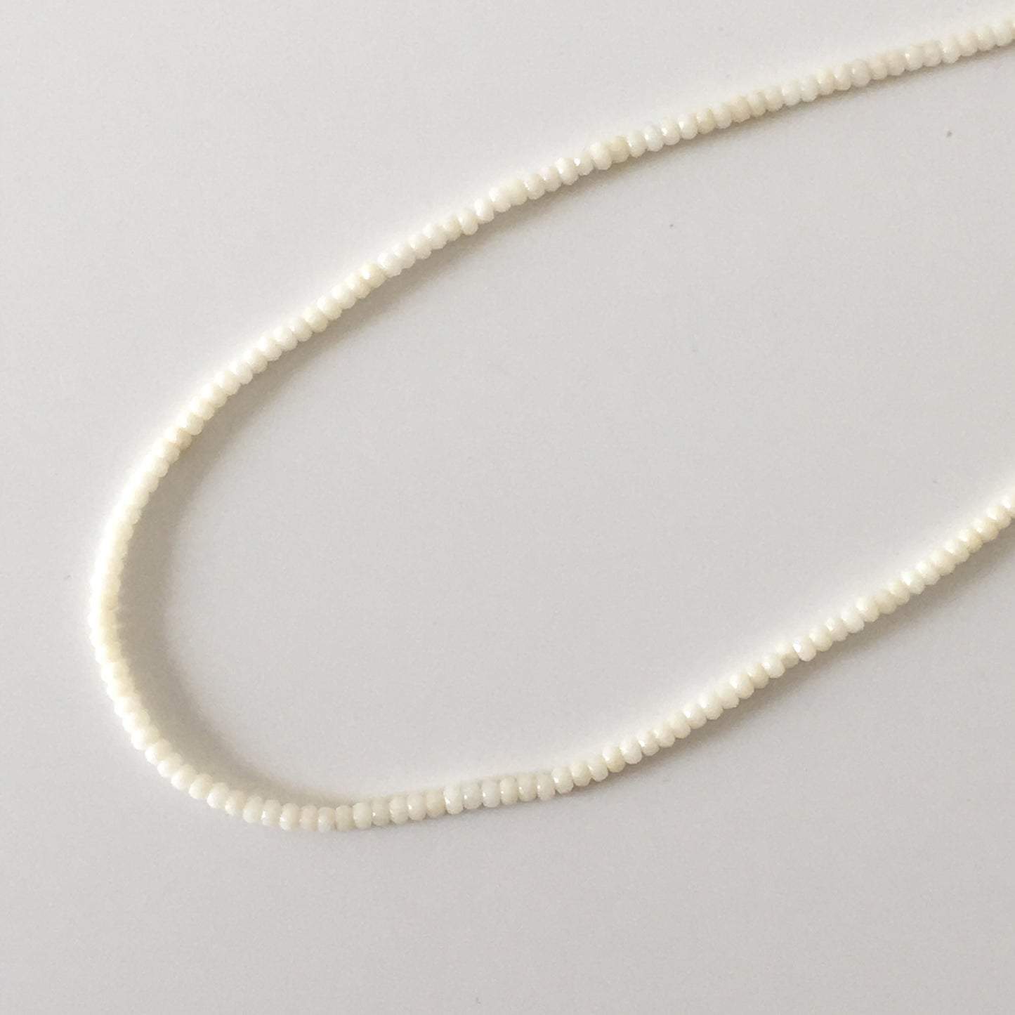 Natural white bamboo coral 3mm faceted abacus, rondelle, disc beads strands, 15.3inches,39cm, white sea bamboo, natural white coral