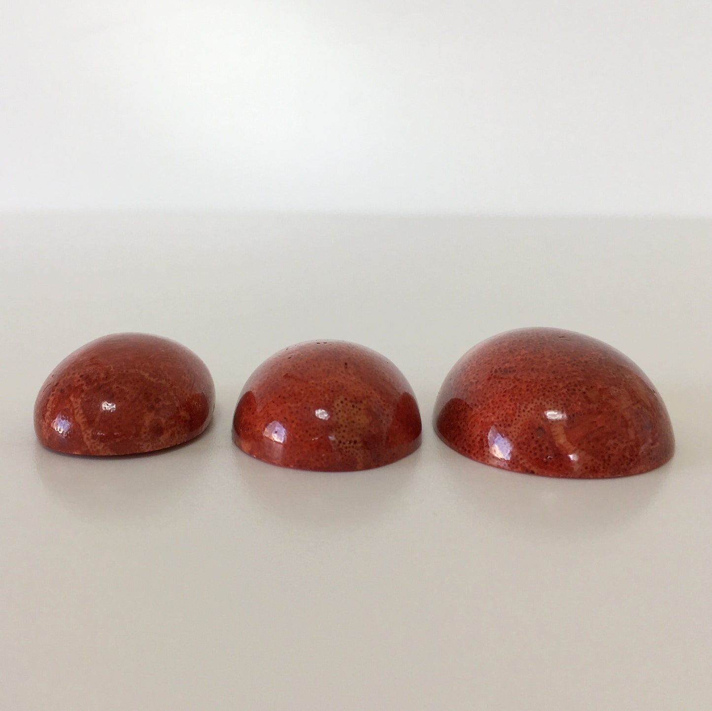 25x18mm, 27x20mm, 33x25mm, Natural sponge coral oval cabochon, For jewelry making, Price per piece