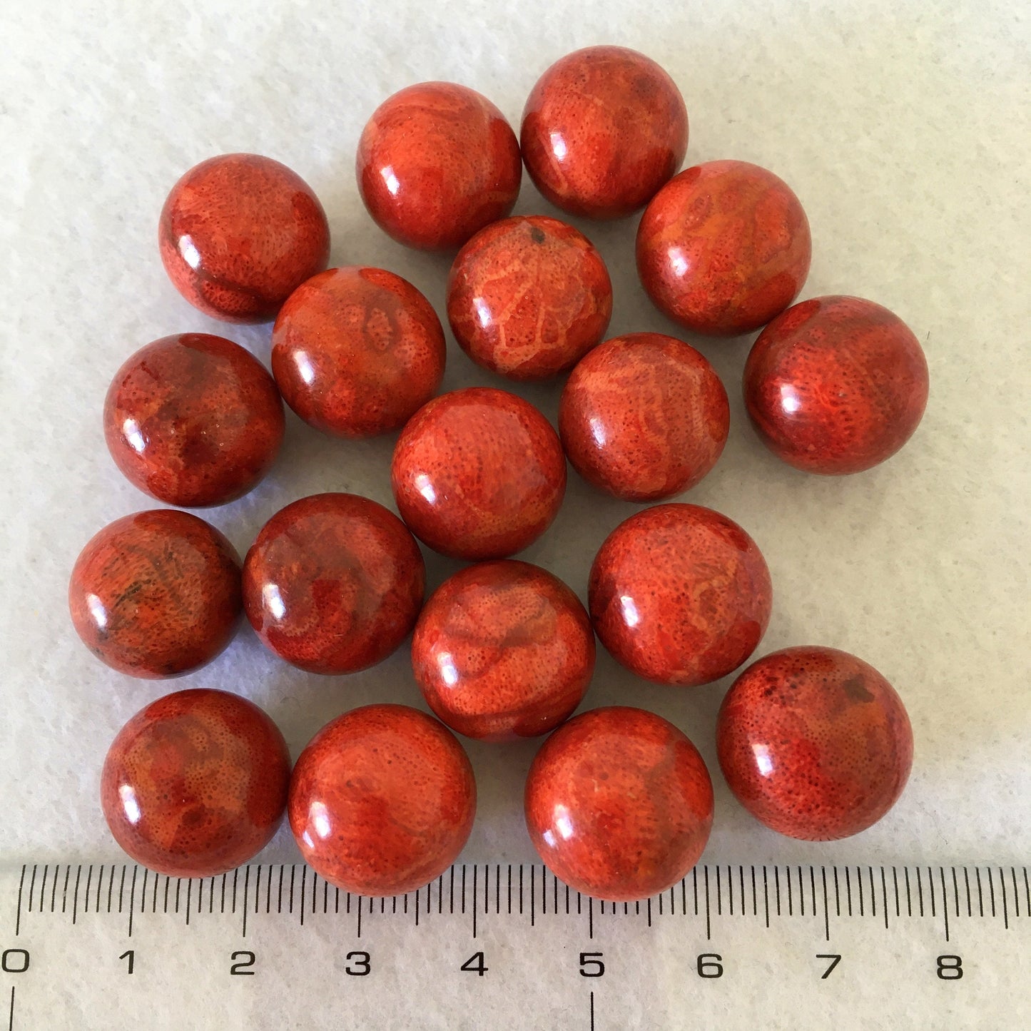 13mm-18mm Natural sponge coral round beads, round loose, No Hole/Half drilled hole/Full hole, For jewelry making, Price per piece