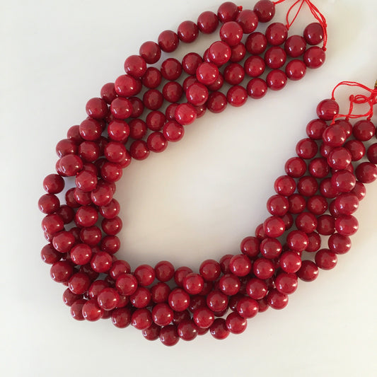 Red bamboo coral 10.5-11mm strands, 15.3inches, 39cm For jewelrymaking, price per strand  (colored)