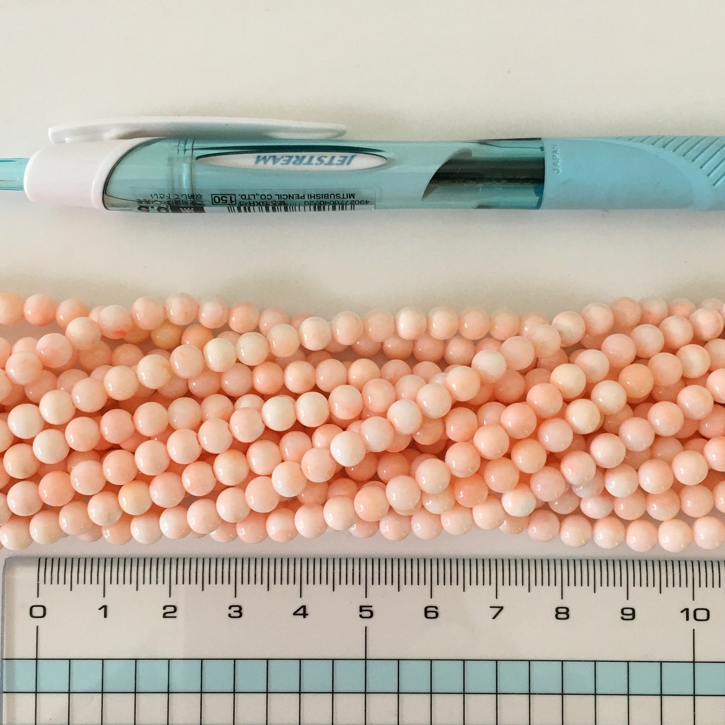 Natural Pink Coral (Miss coral) 5mm round beads strands, Natural angel skin color coral, strand or half-strand, Natural color