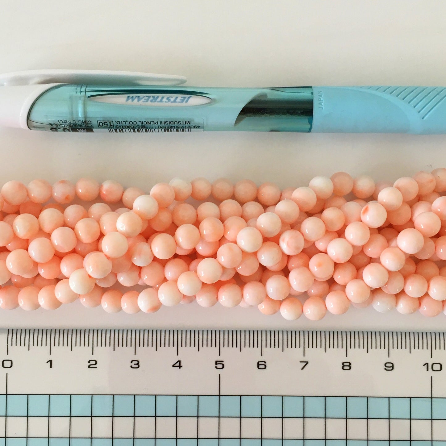 Natural Pink Coral (Miss coral) 5.5-5.75mm round beads strands, Natural angel skin color coral, full strand or half-strand, Natural color