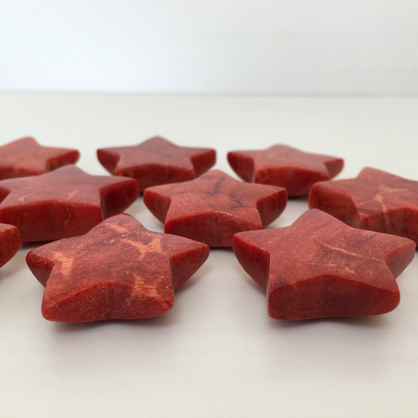 Full hole Natural sponge coral star loose 30mm, Apple coral star loose, Full hole, For jewelry making, Price per piece