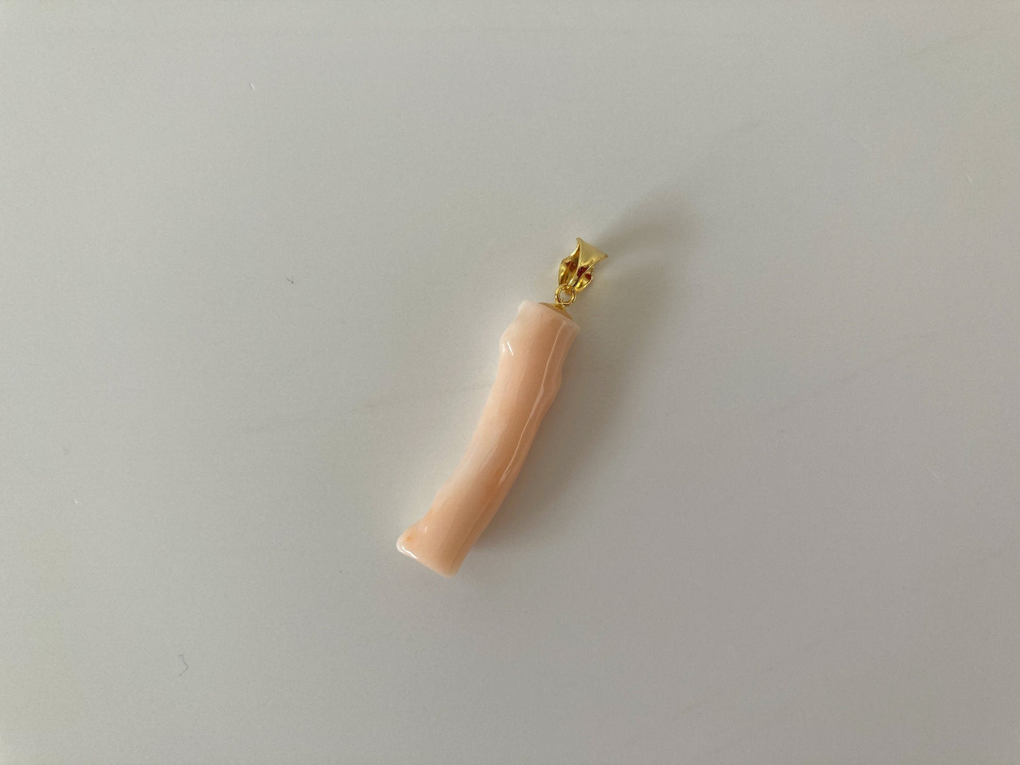 Natural pink color coral branch pendant, Natural Deep Sea Coral Branch Pendant, Genuine Undyed coral, Silver bail (gold plated)