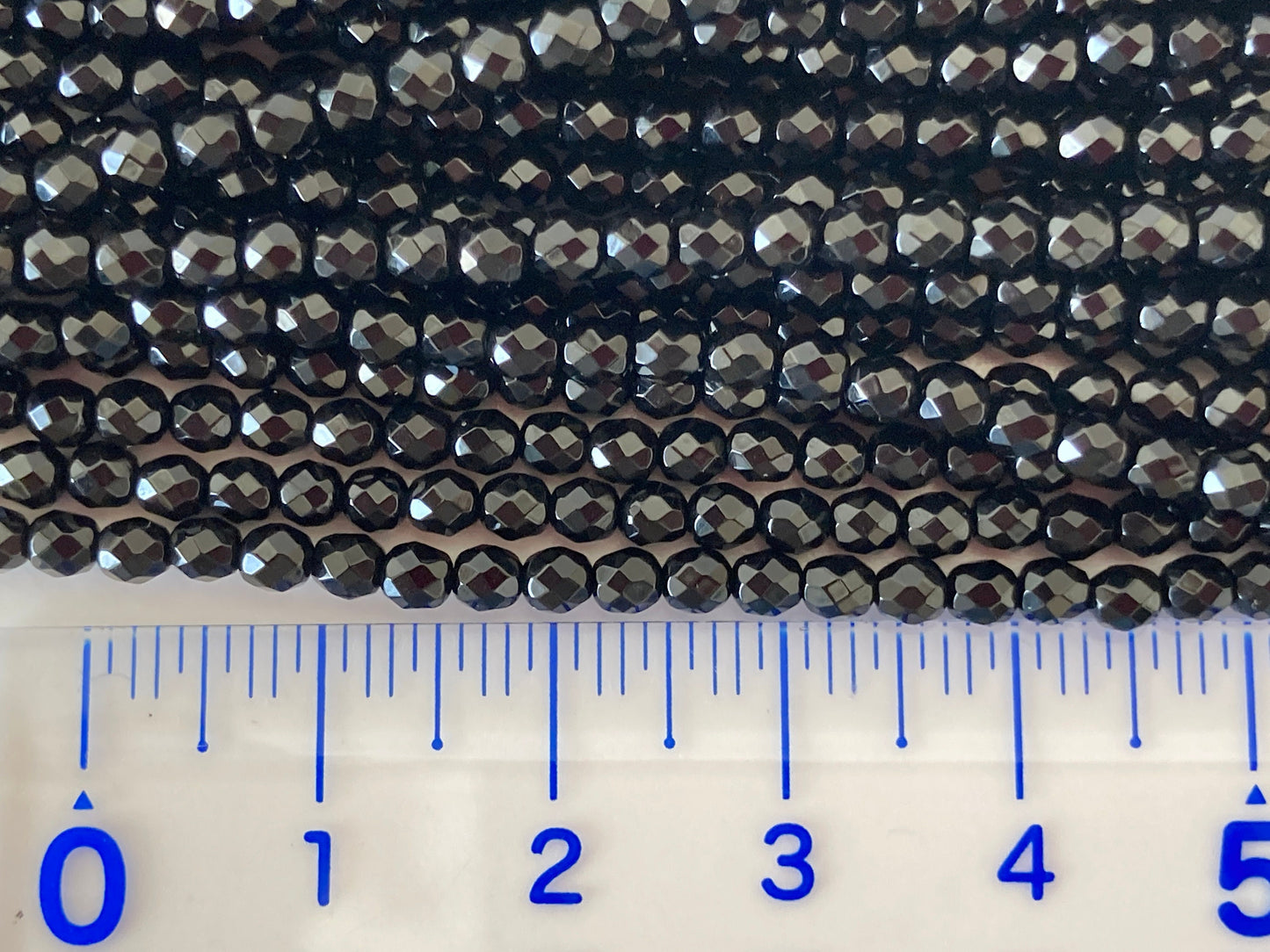 Onyx beads strands, Black Agate, Onyx 3mm faceted beads strands, fine quality, 15.5inches, 39cm, Price per strand