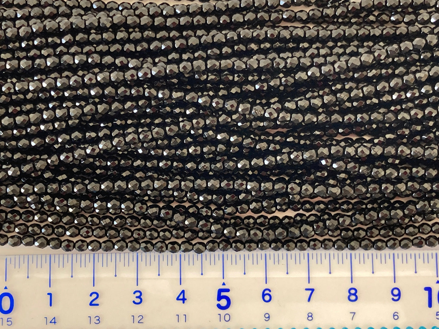 Onyx beads strands, Black Agate, Onyx 3mm faceted beads strands, fine quality, 15.5inches, 39cm, Price per strand