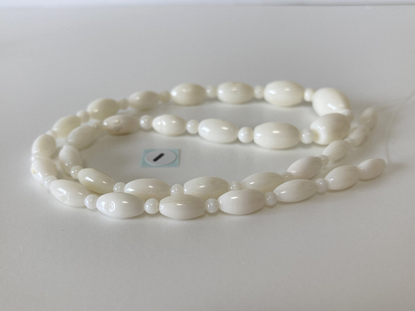 Natural White Color Bicone & Round Gradation Full-Strand Coral Beads, Pure White Genuine Coral, Barrel shape, Marquise Shape, Jewelry Making