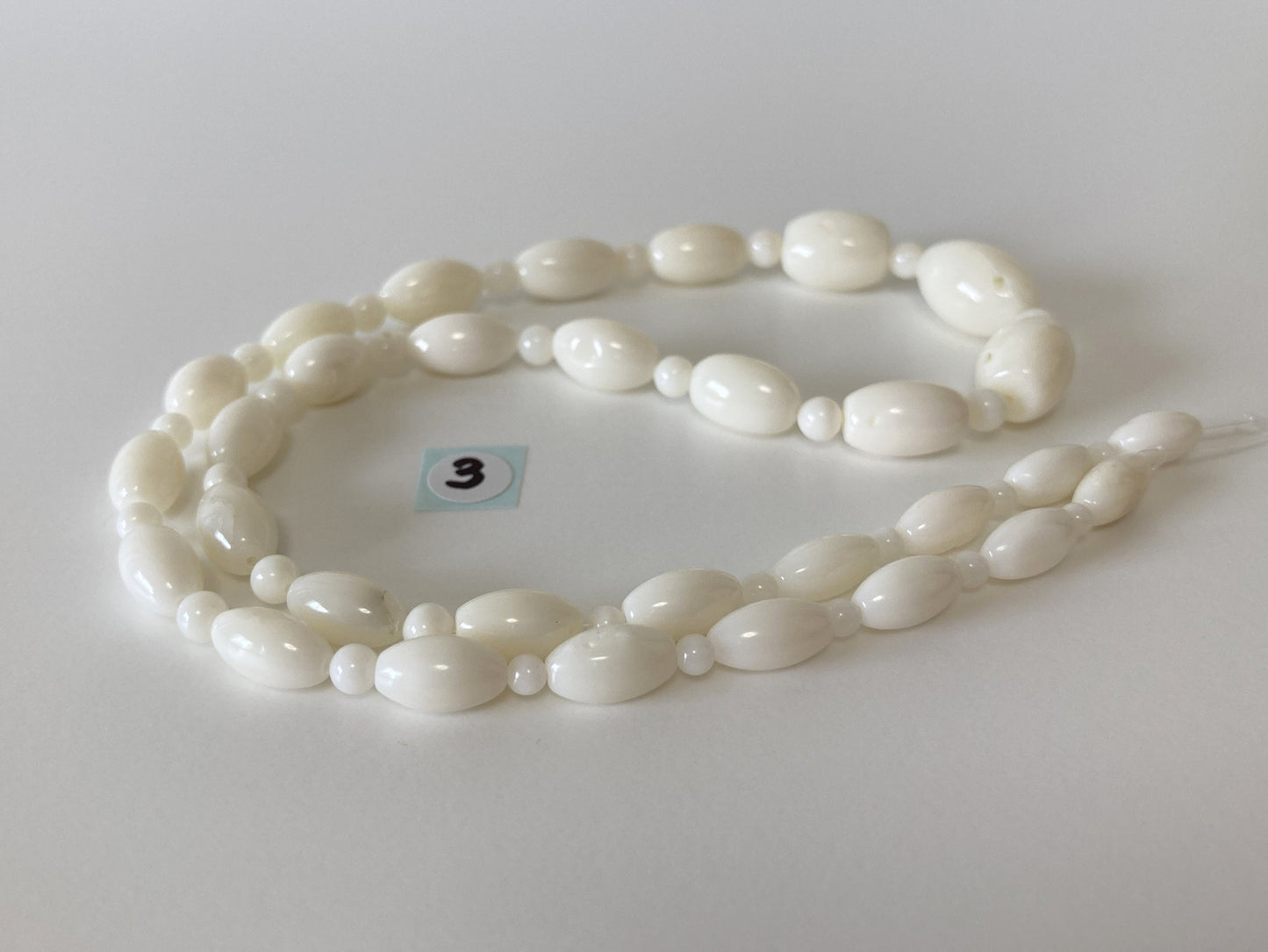 Natural White Color Bicone & Round Gradation Full-Strand Coral Beads, Pure White Genuine Coral, Barrel shape, Marquise Shape, Jewelry Making